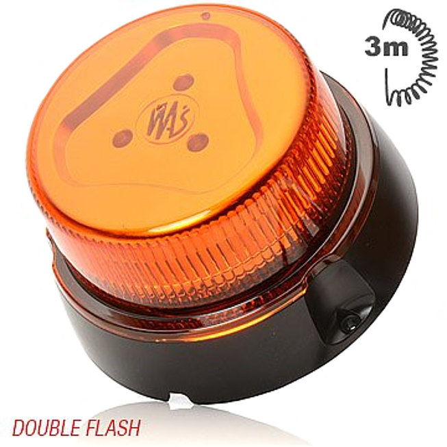 Rundumleuchte orange 24 V mit Magnetfuß und 4 Saugnäpfen Type 595M, 88,50 €