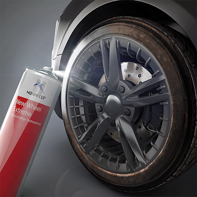Silikonhaltiges Reifenpflegemittel New Wheel Extreme