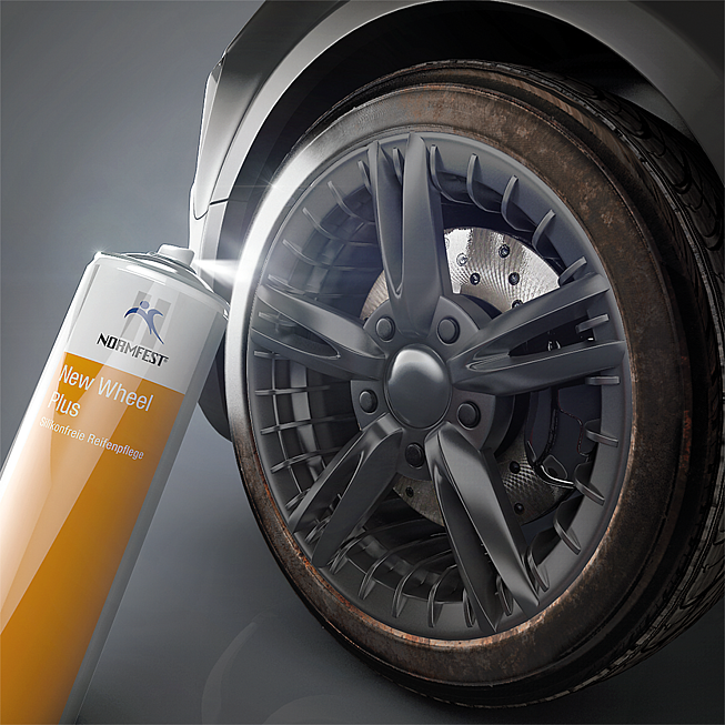 Silikonfreies Reifenpflegemittel New Wheel Plus