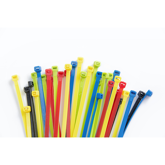 Kabelbänder mit Kunststoffzunge - farbig
