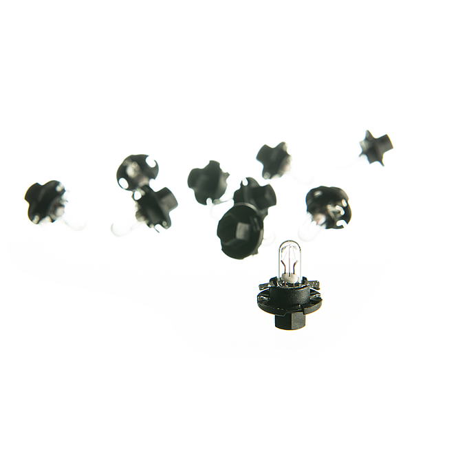 12 V 2 W Kunststoff Sockellampe schwarz
