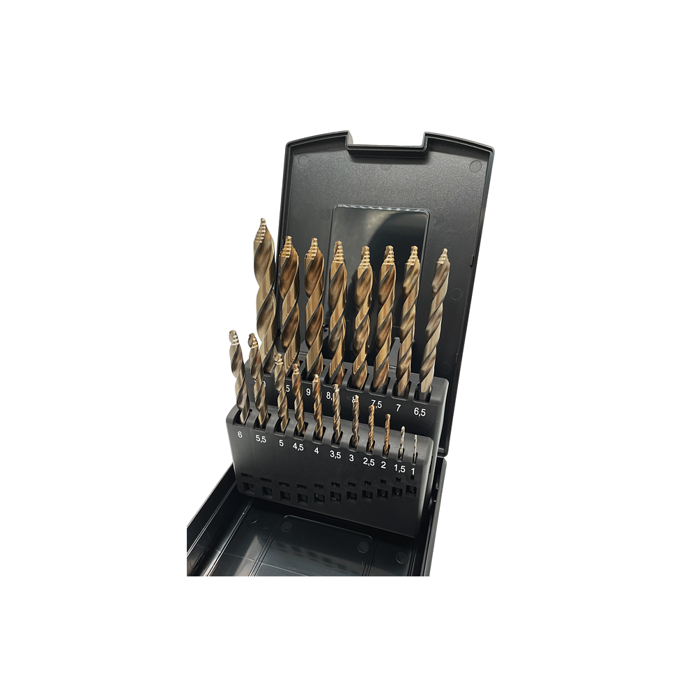 TITAN BOHRER-BOX 1,0-10,0 MM 19 tlg.