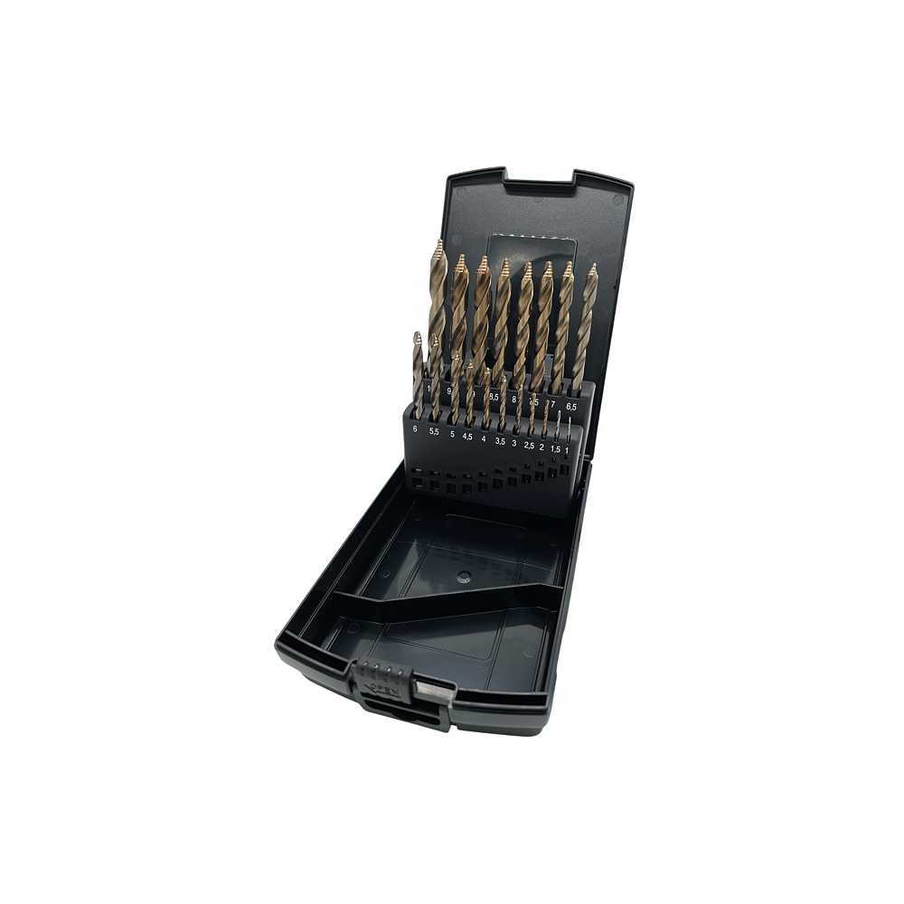 TITAN BOHRER-BOX 1,0-10,0 MM 19 tlg.