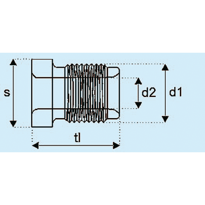 Bremsleitungsnippel mit Innengewinde