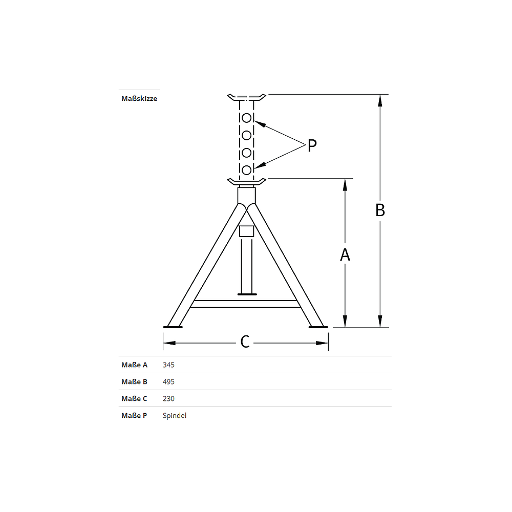 Unterstellbock CAX 12S