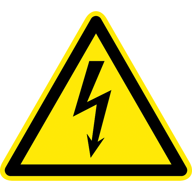 Warnschild "Warnung vor elektrischer Spannung"