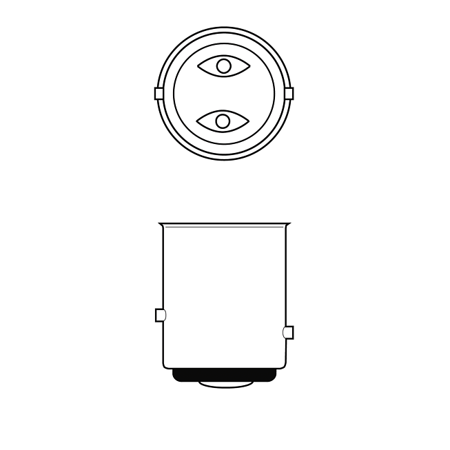 12V 21/5W Brems-/Schlusslichtlampe