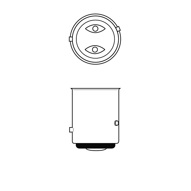 24V 21/4W Schlusslichtlampe