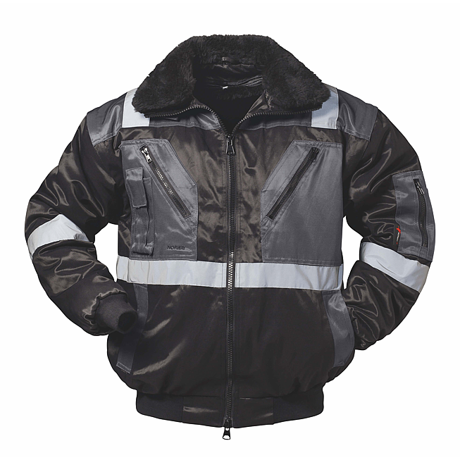 Norway-Pilotenjacke mit Reflexstreifen, 4-in1 Funktion Kirkenes/Rognan