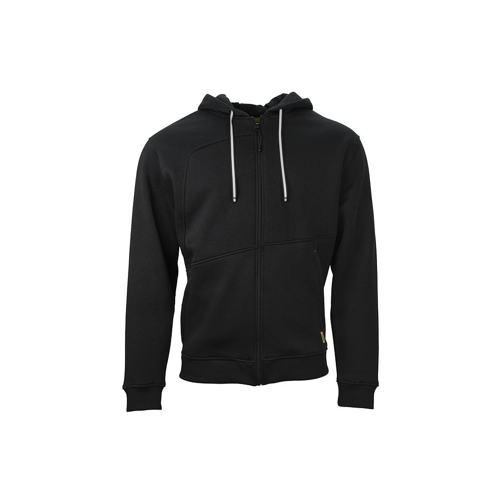 Zip-Sweatjacke mit Hoodie schwarz 2XL