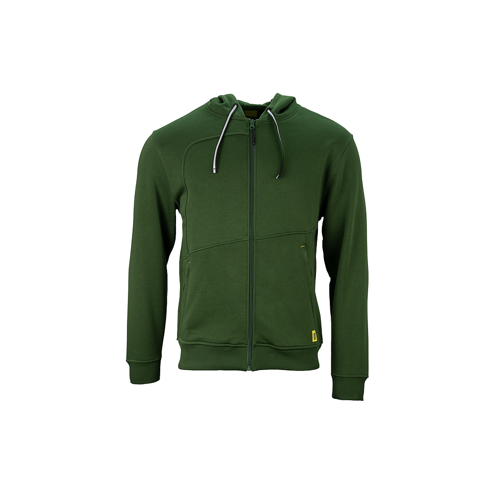 Zip-Sweatjacke mit Hoodie grün 2XL