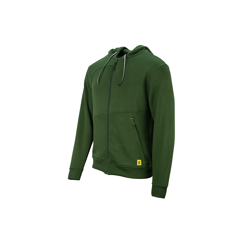 Zip-Sweatjacke mit Hoodie grün 2XL