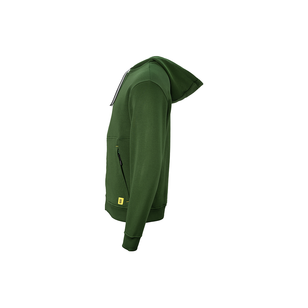 Zip-Sweatjacke mit Hoodie grün 2XL