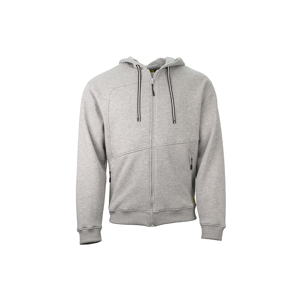 Zip-Sweatjacke mit Hoodie grau