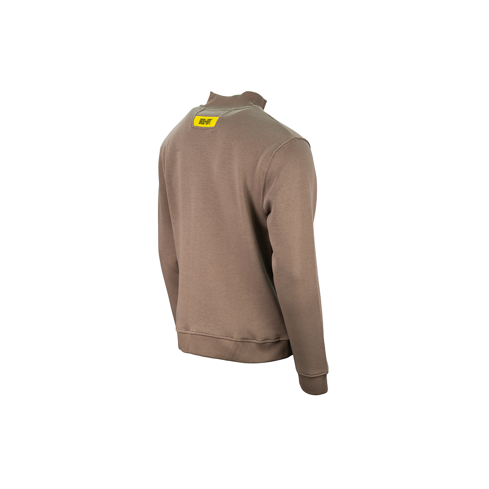 Zip-Sweatjacke hellbraun M