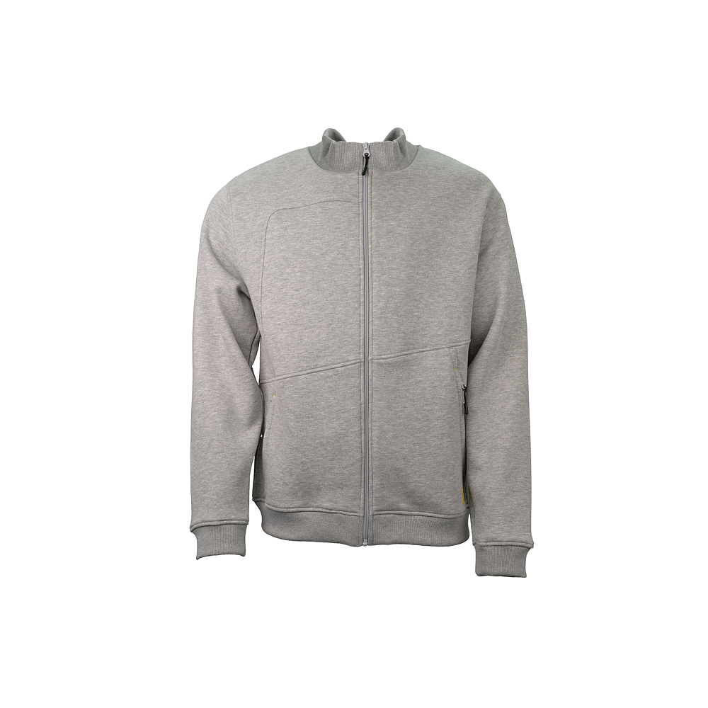Zip-Sweatjacke grau mel. M