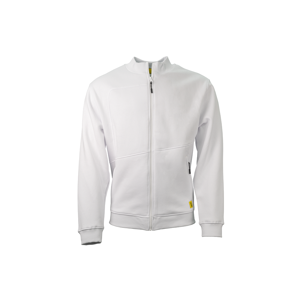 Zip-Sweatjacke wei&szlig;
