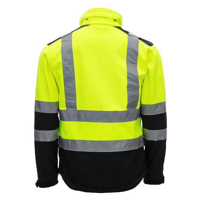 Warnschutz-Softshelljacke neongelb/schwarz XXL