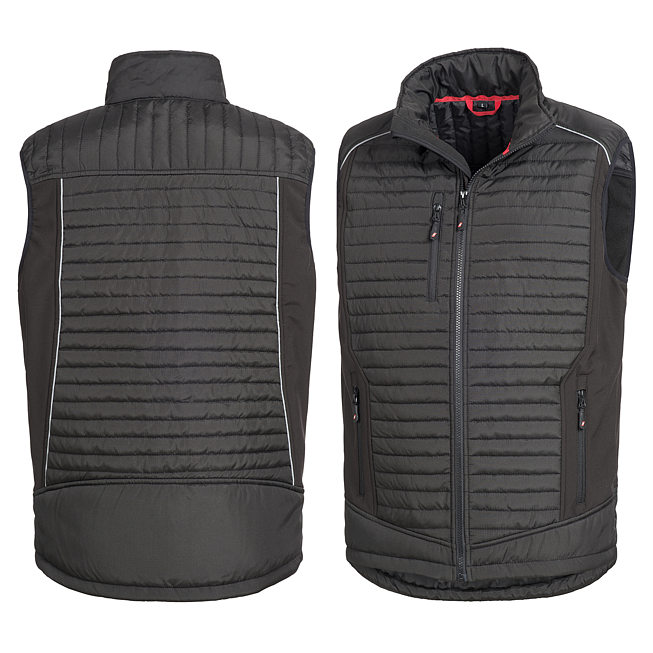 Gesteppte Softshellweste schwarz XXXL
