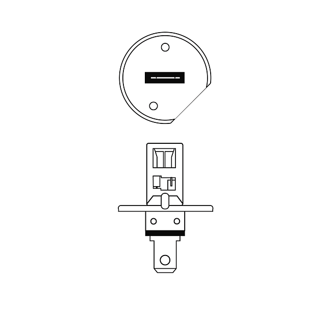 24V H1 Hauptscheinwerferlampe HDLL