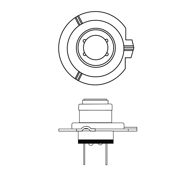 24V H7 Hauptscheinwerferlampe HDLL