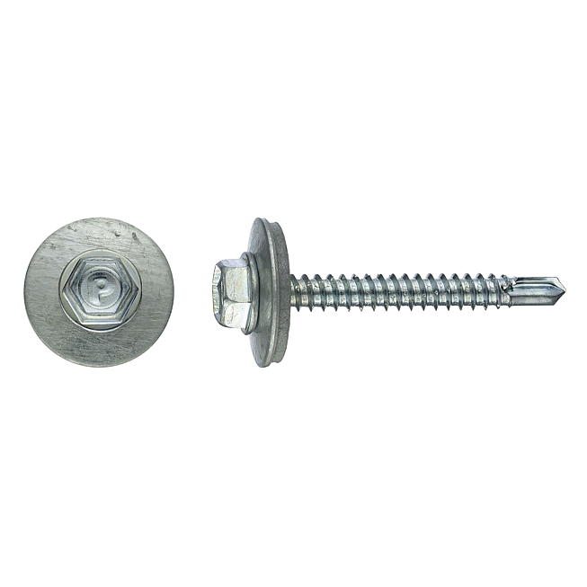 SebS Bohrschraube Sechskantkopf mit Dicht vz, SW 10 6,3 x 50