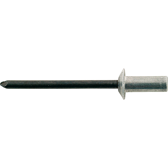 Becherblindniet Flachrundkopf Alu/Stahl, Bohr-Ø 4,1 4,0 x 9,5