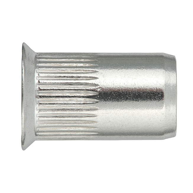 Einnietmutter Senkkopf Alu, Bohr-Ø 6,0, Klemmbereich 1,5-4,0 mm M4