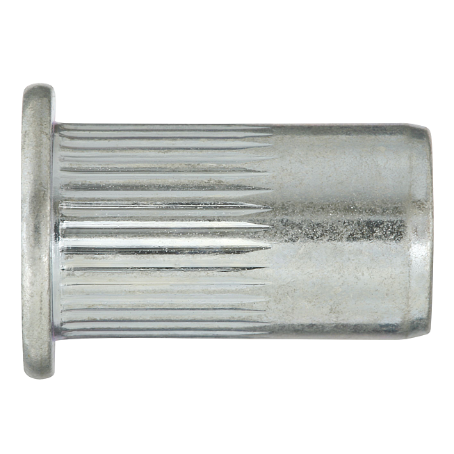 Einnietmutter Flachrundkopf vz, Bohr-Ø 11,0, Klemmbereich 3,1-5,5 mm M8