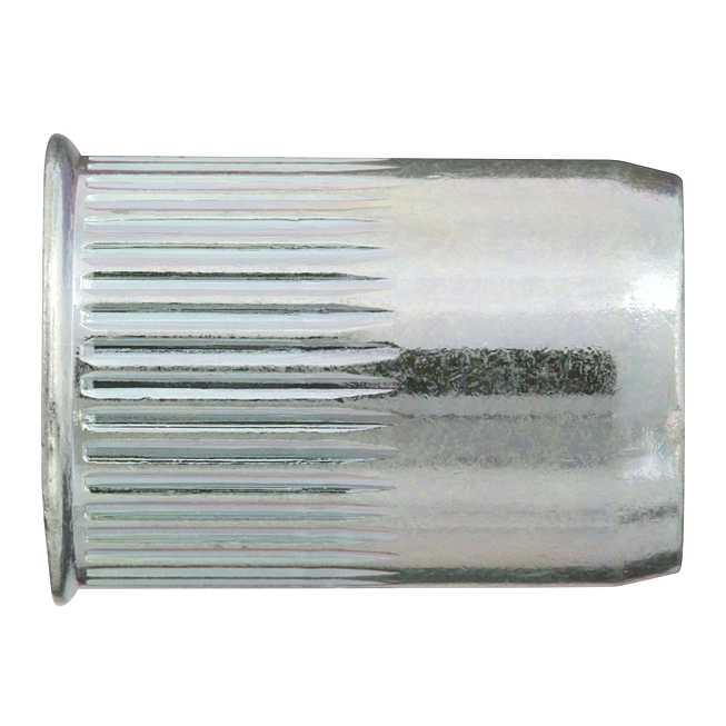 Einnietmutter kleiner Senkkopf vz, Bohr-Ø 9,0, Klemmbereich 0,5-3,0 mm M6