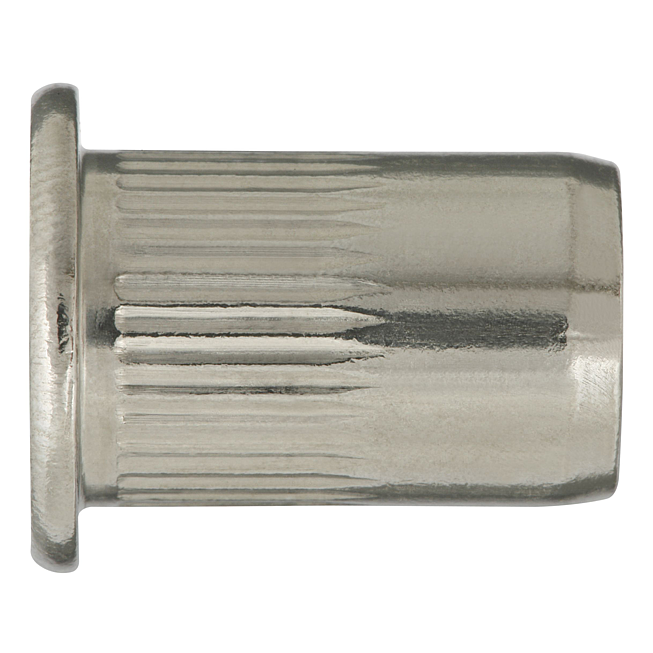 Einnietmutter Flachrundkopf A2, Bohr-Ø 13,0, Klemmbereich 0,5-3,0 mm M10