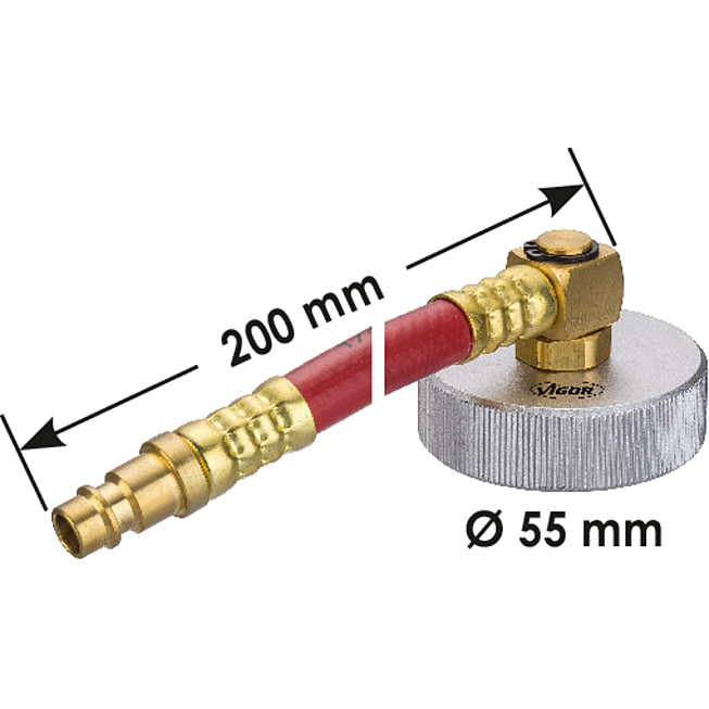 V4381-1;BREMSADAPTER E 20, Ø 55 MM