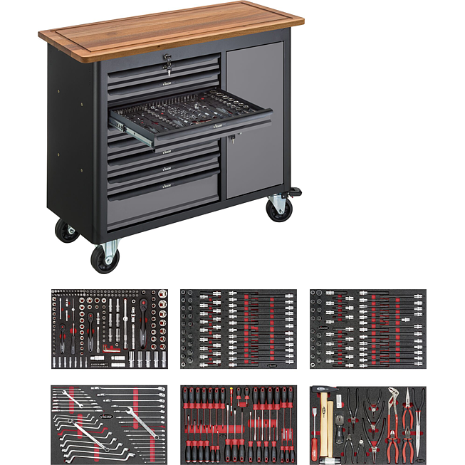 V5158;Mob. Werkb. Series L + 375 TLG SORTIMENT